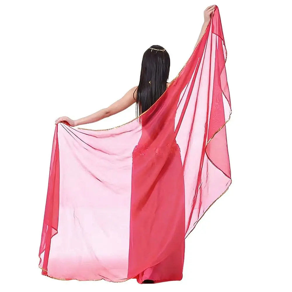 Mode Licht Bauchtanz Schleier Seide Lange Tanzen Schal Frauen Schal Chiffon Tanz Kostüme Zubehör Tanz