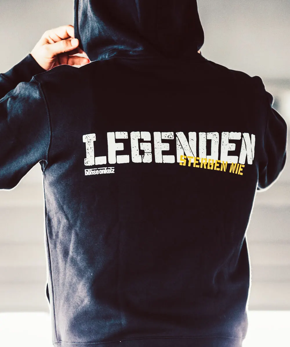 HELDEN Legenden Sterben Nie رسالة مطبوعة هوديي الرجال النساء المتضخم Y2k الرجال طويلة الأكمام Bohse Onkelz الفرقة البلوز البلوفرات #5