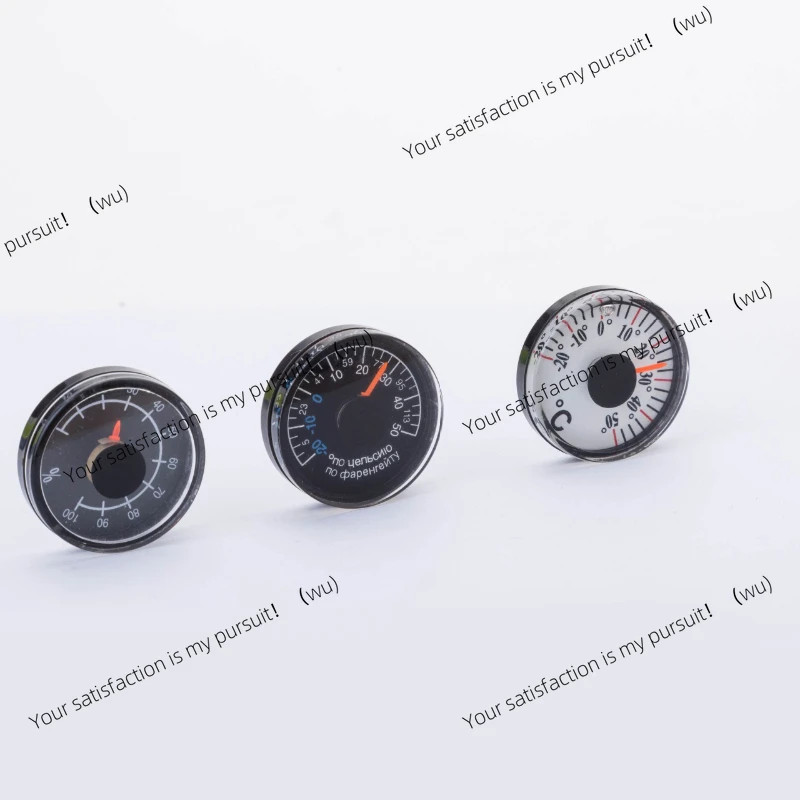 Practical Mini Circular Thermometer Plastic Waterproof Dial Thermometer 20mm Scale Measurement High Accuracy for Office Home