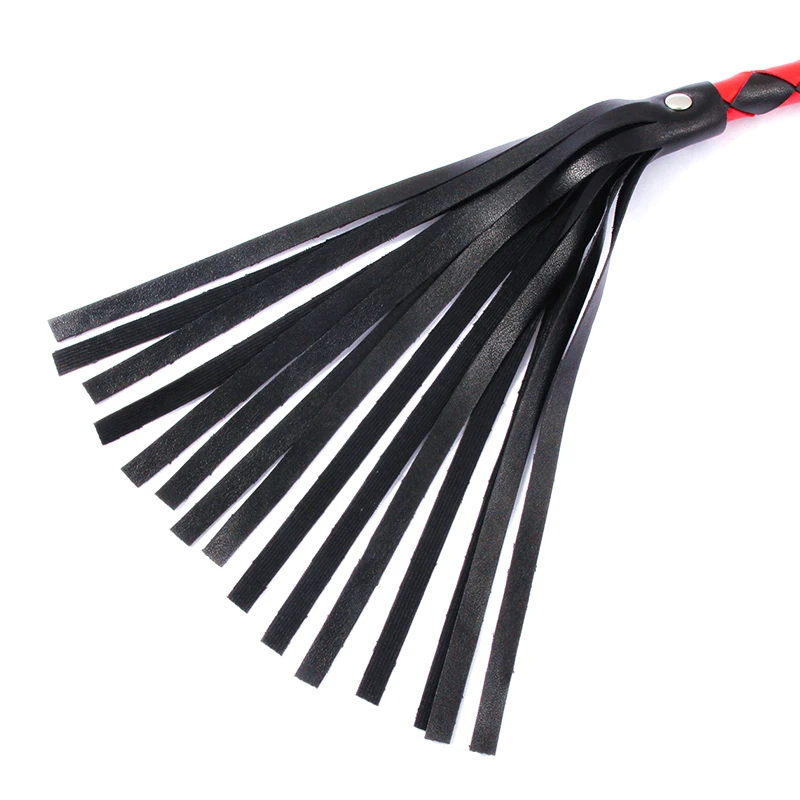 High Quality Pu Leather Pimp Whip Racing Riding Crop Party Flogger Hand Cuffs Queen Colourful Horse Riding Whip