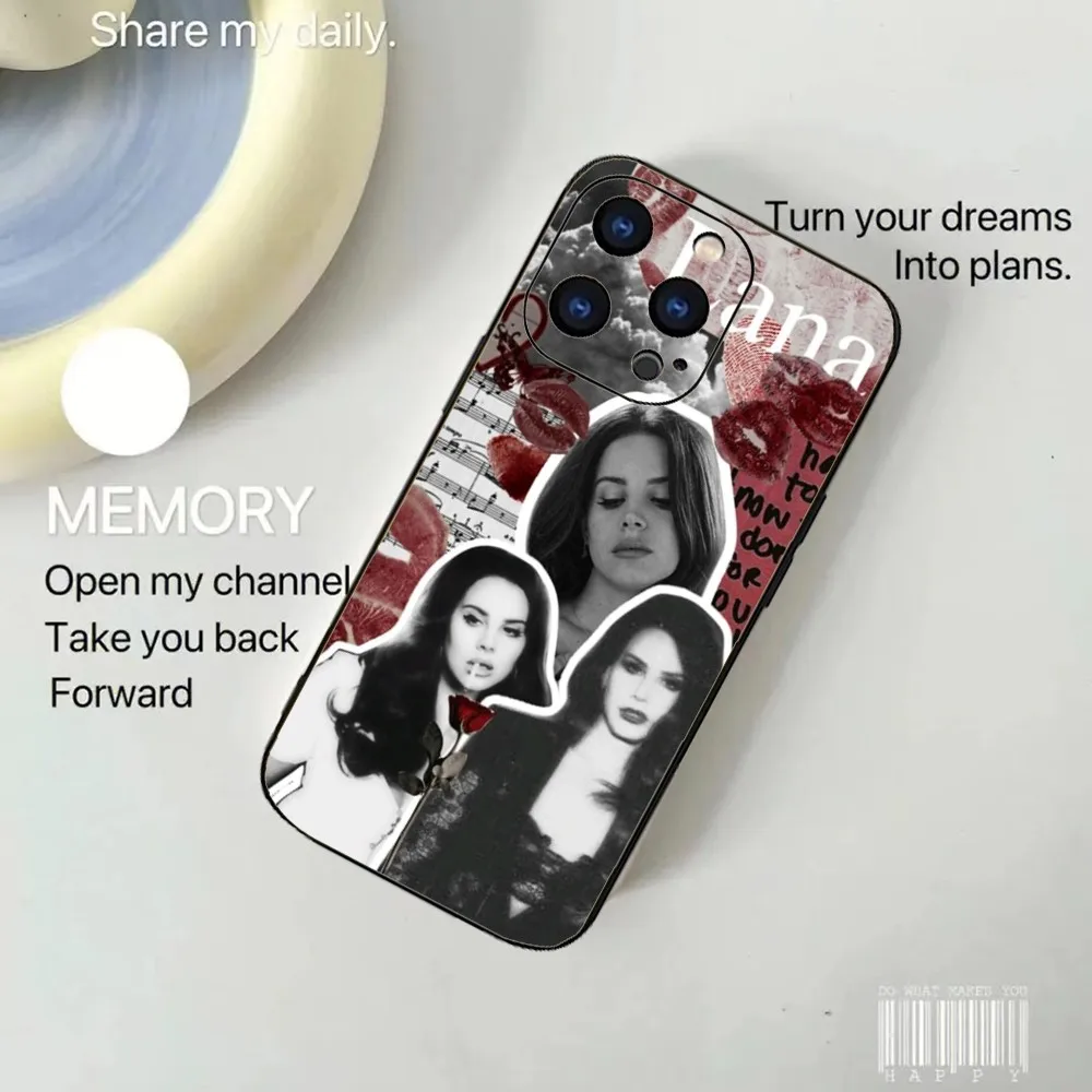 L-Lana Del Rey Singer Phone Case For Iphone 15 11 13 14 Pro Max 7 8 Plus X Xr Xs Max Se2020 12mini Cover Case