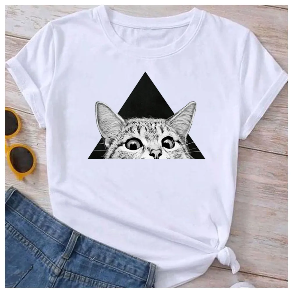 Cute Cat Iron On Transfers Vinyl Diy Washable Funny Pussy Patches for Clothing Thermoadhesive Decals Heat Transfers Printing image 3