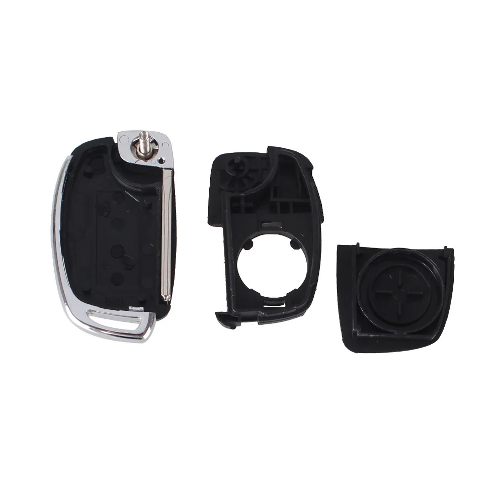 KEYYOU 3/4 Buttons Flip Folding Remote Key Fob Shell Case For Mistra Hyundai HB20 SANTA FE IX35 IX45 Accent I40 Uncut Blade Fob