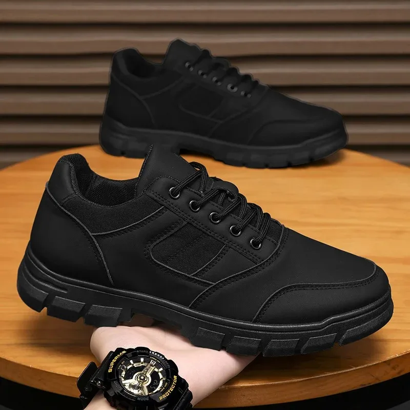Shoes for Men 2026New Breathable Casual Shoes Non Slip Walking Flats Men's Sneakers Lace Up Vulcanized Shoes Zapatos De Hombre