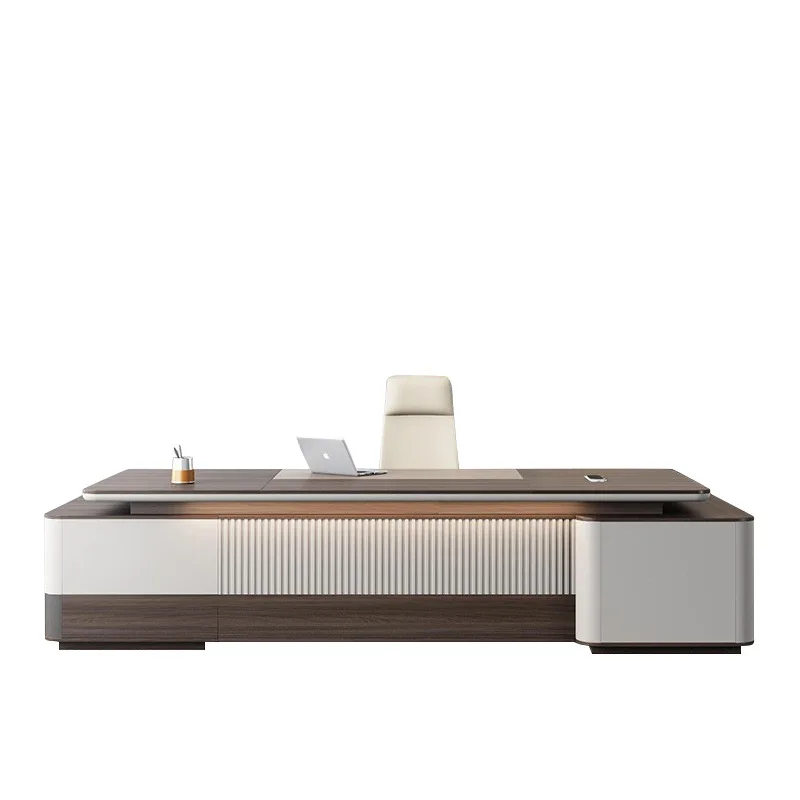 

High-quality Boss President Chairperson's Desk Senior Sense Head Manager Office Chair Combination