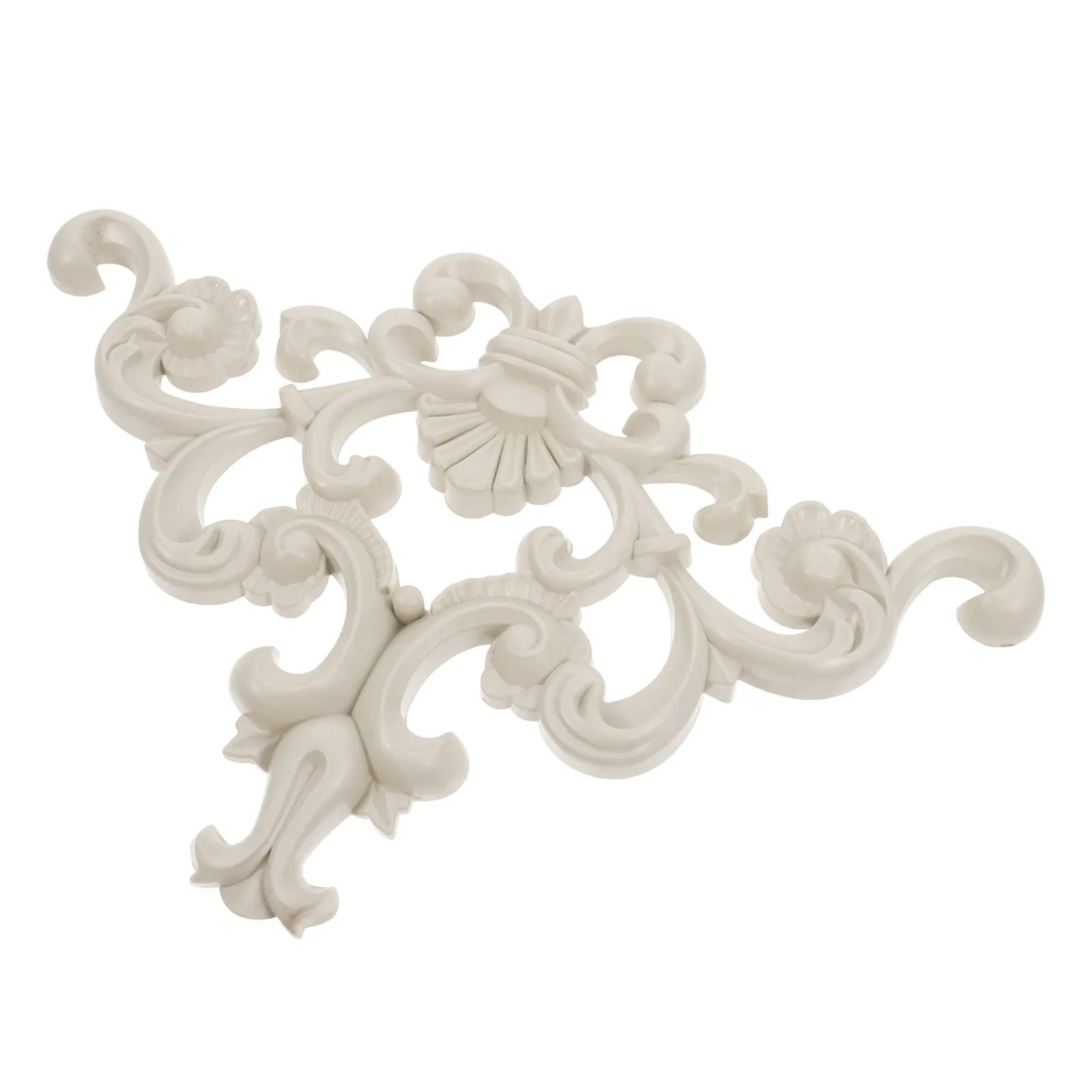 Wall Applique Decor Carved Flower Onlay PVC Material for Background Wall Living Room Ceiling Door Cabinet Furniture Ornament