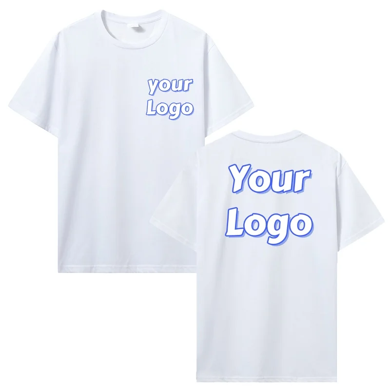 تخصيص طباعة تي شيرت الرجال النساء مخصص ملابس علوية من القطن تيز DIY بها بنفسك مثل الصورة أو شعارك القطن تي شيرت شخصية الرجال الملابس
