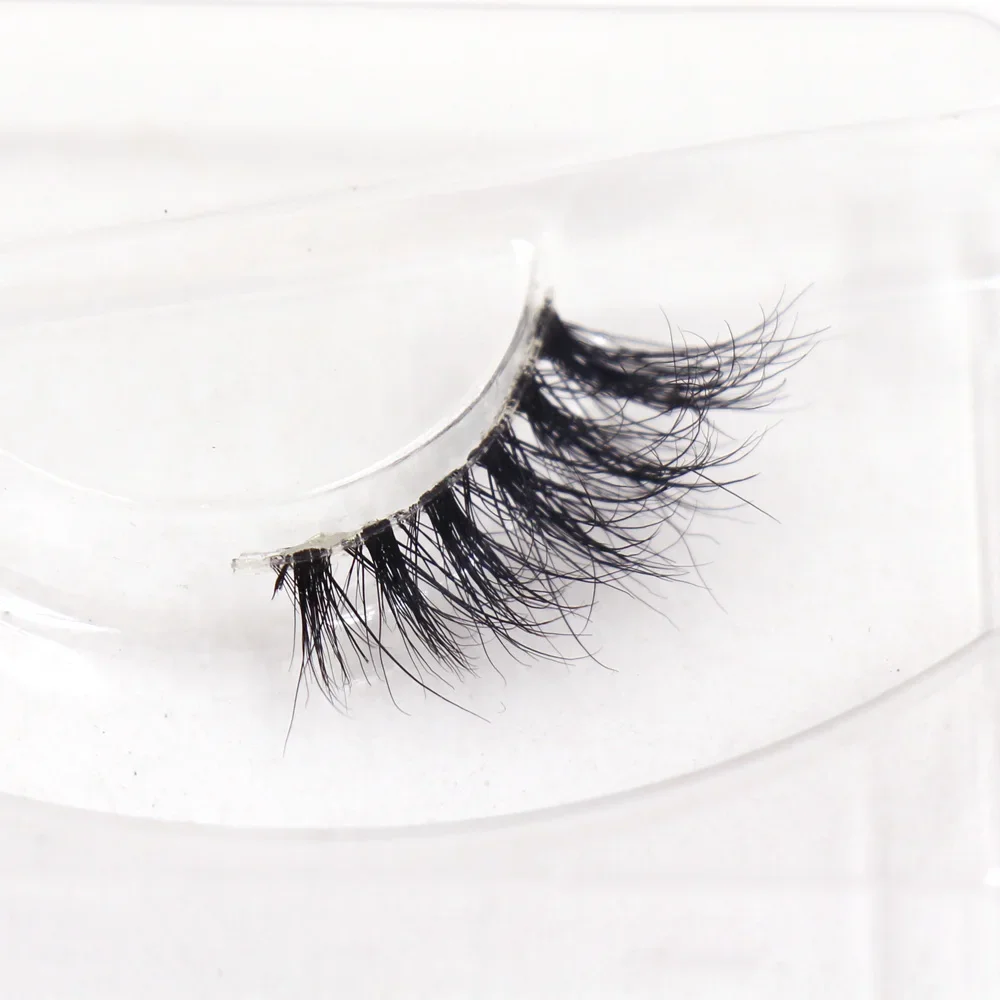 Half Eey Lash Neue 3D Nerz Wimpern Natürliche Falsche Wimpern Wispy Flauschigen transparenten band Wimpern Make-Up Halbe Wimpern Werkzeug H01