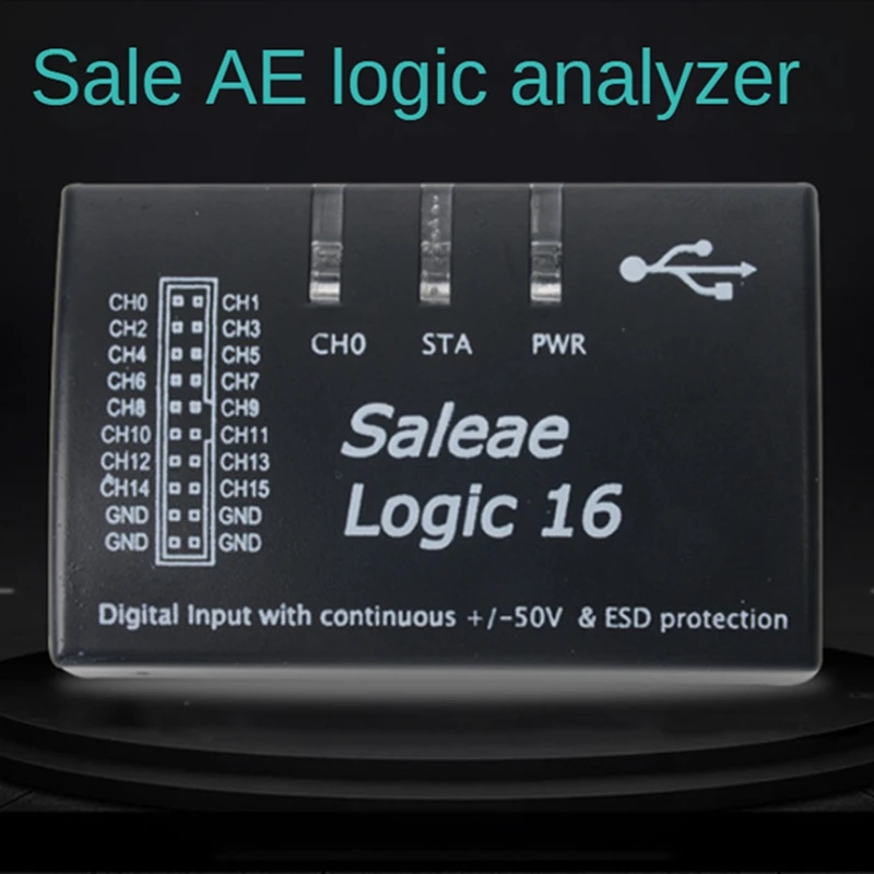 Imagem -02 - Analisador Lógico Usb Versão Oficial Sample Rate 100m 16 Canais Instrumentos