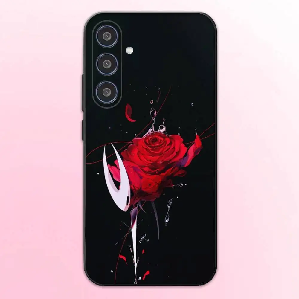 حافظة هاتف Silksong H-Hollow Knight لهاتف سامسونج جالاكسي A73، A72، A71، A70، A53، A52، A51، غطاء أسود ناعم آخر #5