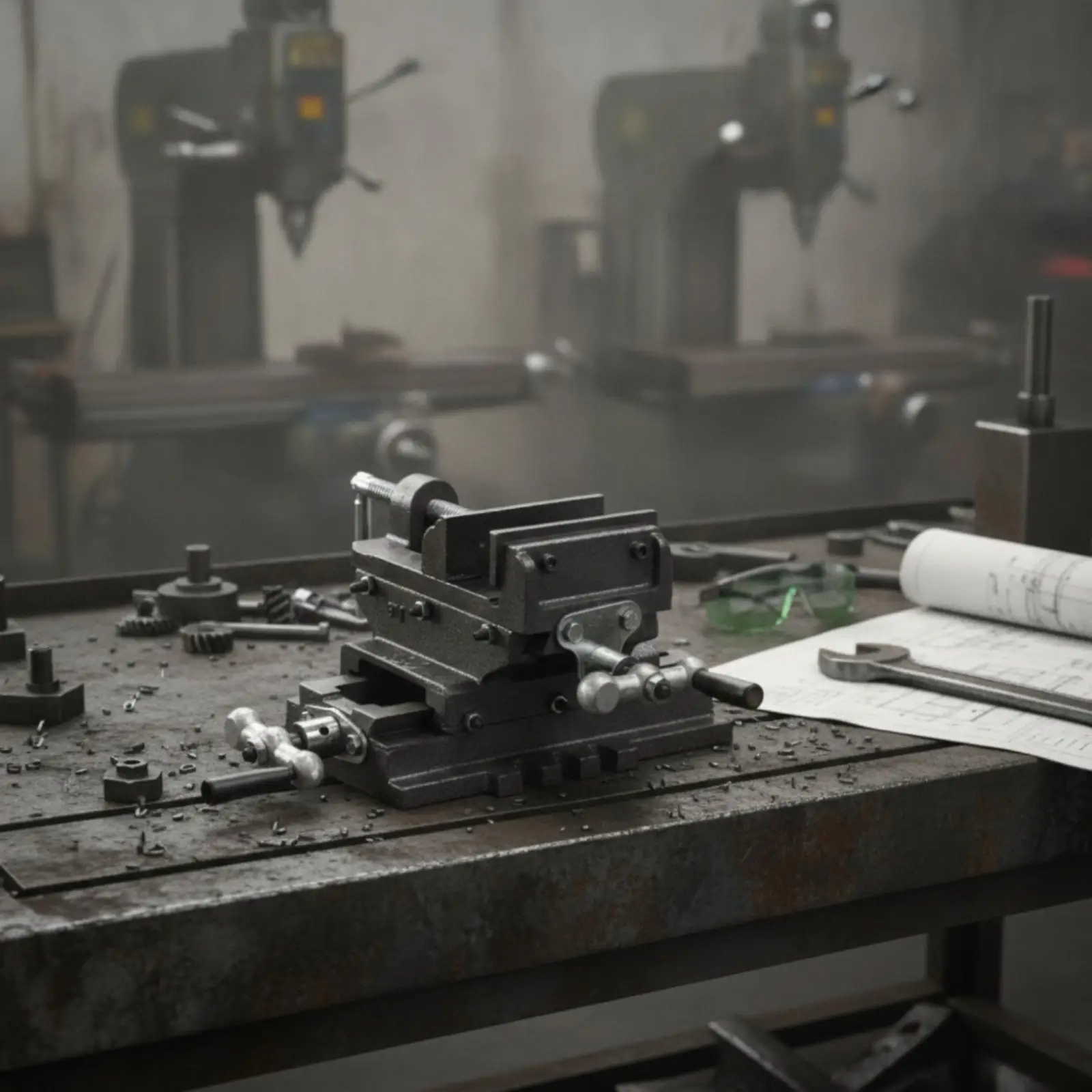 multi-axis-bench-vise-cast-iron-construction-with-built-in-screw-drive-for-smooth-controlled-movement-in-workshop-milling-and