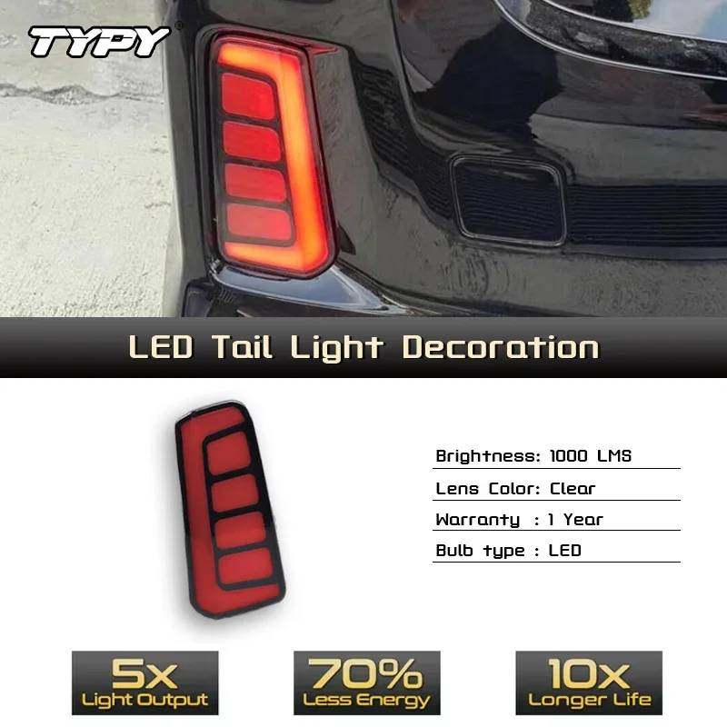 

TYPY Car Rear Bumper Light Assembly For Toyota Vellfire ALPHARD 2016 2017 High Brightness LED Brake Tail Lamp Turn Signal Lamp