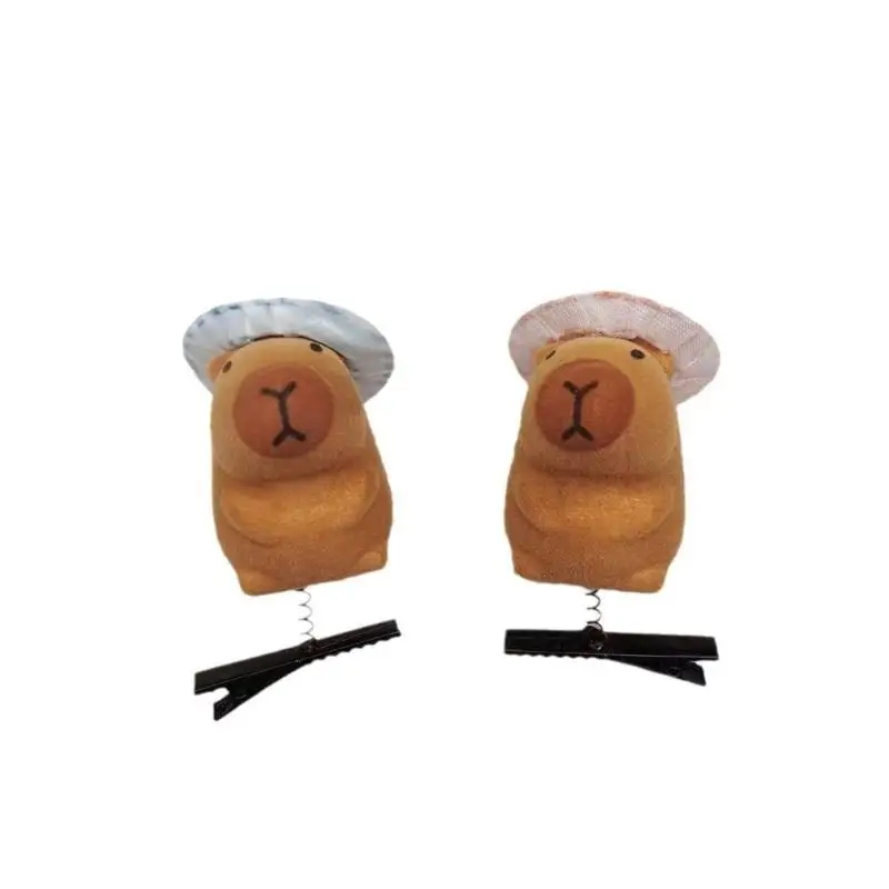 

A52E Adorable Capybara Hair Clip Stylish Hair Ornament Suitable for Fashion Lover