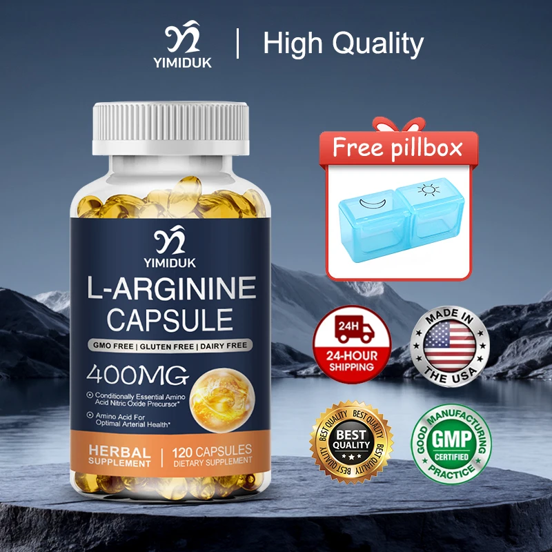 

Maximum Strength L-Arginine Capsules, Support Boost Metabolism, Performance, Endurance & Muscle, Vitality & Overall Wellness
