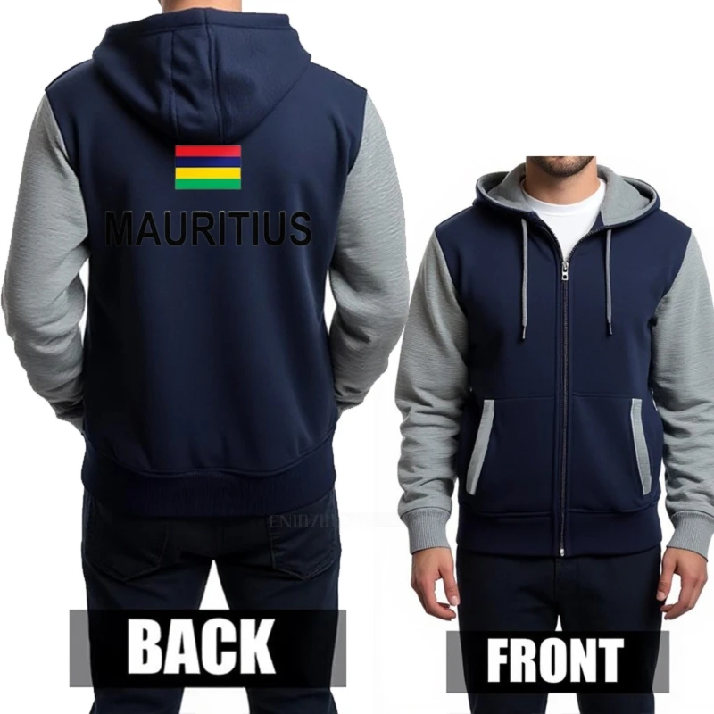 موريشيوس الرجال سترة الأزياء جيرسي الأمة القطن هودي الملابس هوديي البلد الرياضية موس موريس موريس الموريسي #3