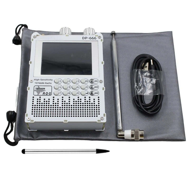 DP‑666 TEF6686 DSP Full‑Band Radio Receiver, High‑Sensitivity Portable Shortwave Radio Support FM AM SW Reception