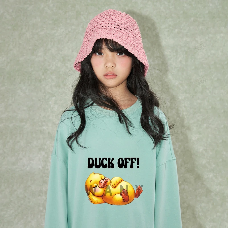 Interesting duck quotes Iron Patch Heat Transfer Printing  On Clothes Iron on transfer dtf transfers ready to press stickers