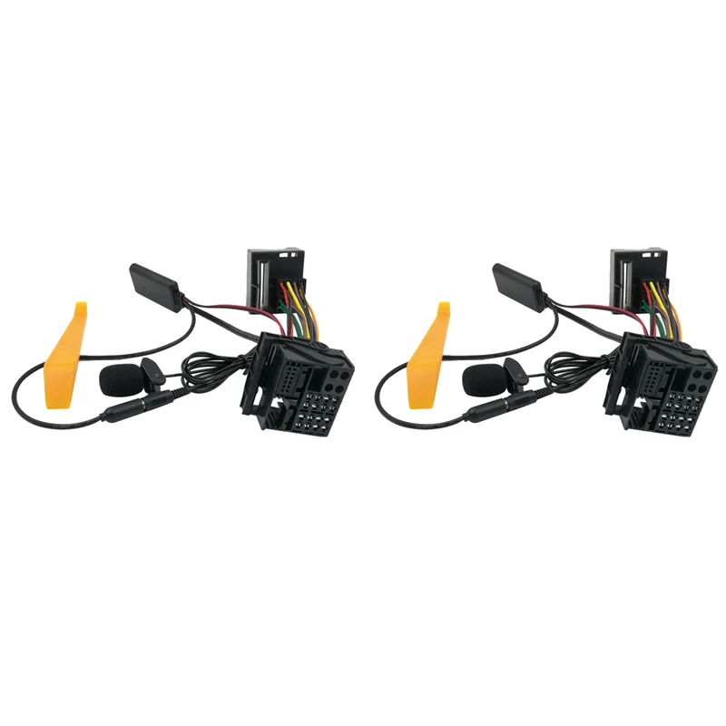 

2X для OPEL CD30 Mp3 CDC40 CD70 DVD90, головное устройство, установка жгута проводов, микрофон, громкая связь, Bluetooth 5,0, адаптер AUX