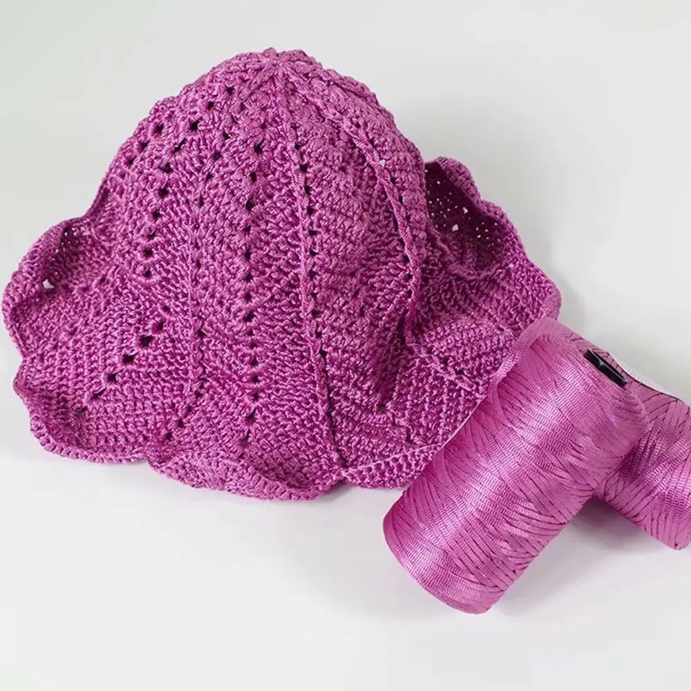 Crochet Yarn Summer Ice Rope for Hand Crocheting Hat Fashion Light Viscose Thread Knitting Bag