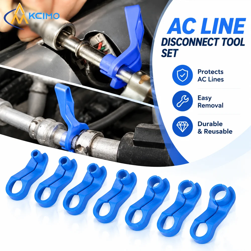 7Pcs Automotive Quick‑Disconnect Tube Tool Set, Fuel Air‑Conditioning Hose Remover,Transmission Cooler Line Separator Hand Tools