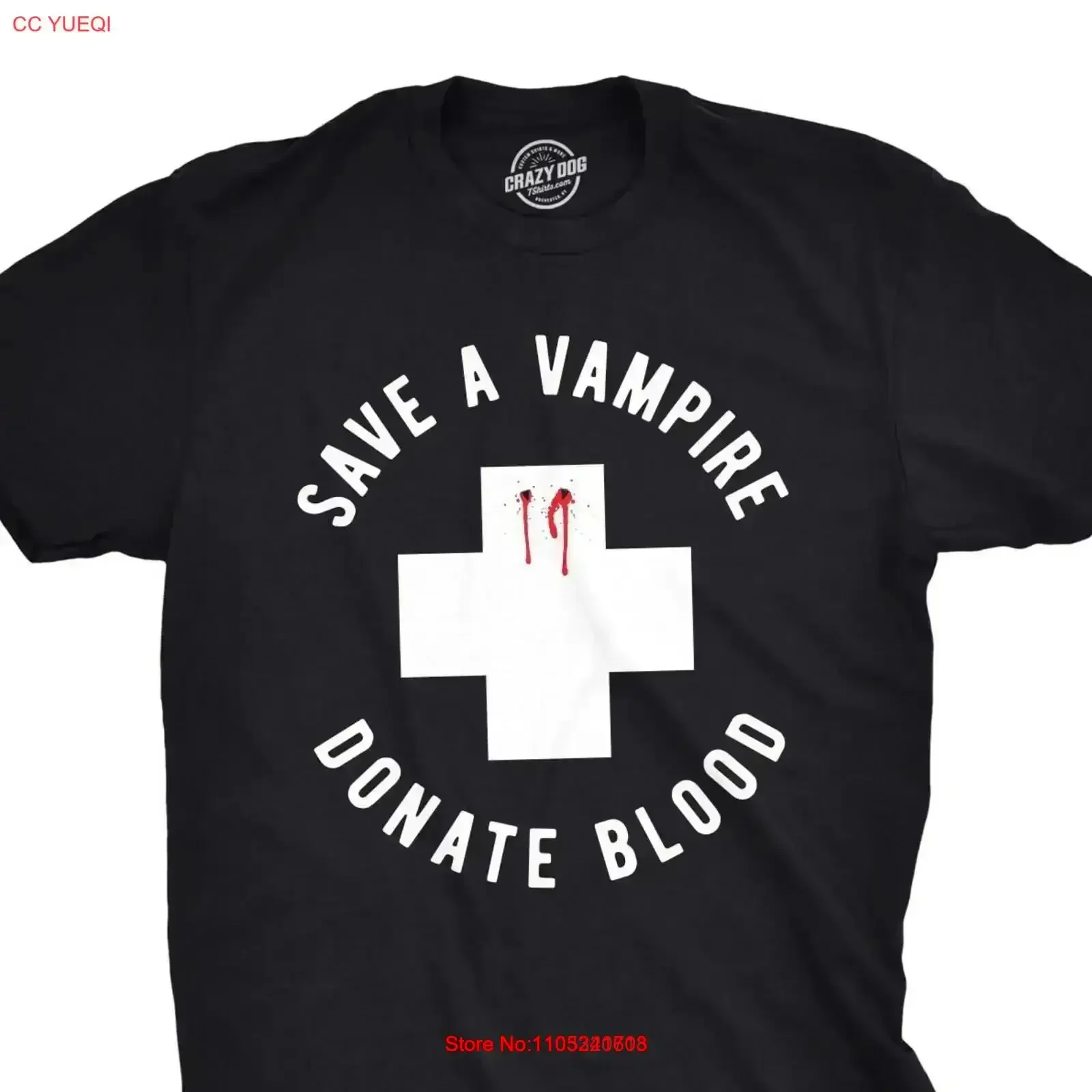 

Halloween Vampire T Shirt Spooky Blood Men Drinking Save A Donate vintage Washed streetwear Comfortable designer clothes homme