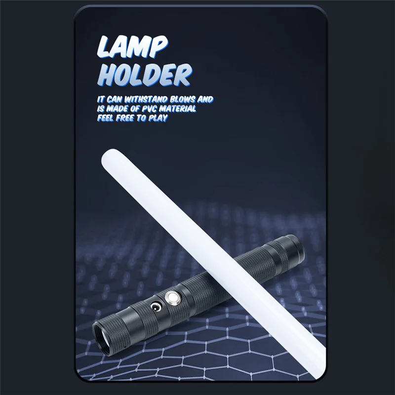 

AM-Laser Light Sabre перезаряжаемая вспышка 2 в 1, ударная технология, звуковой эффект, 15 цветов, игрушки для косплея, подарок на день рождения-A