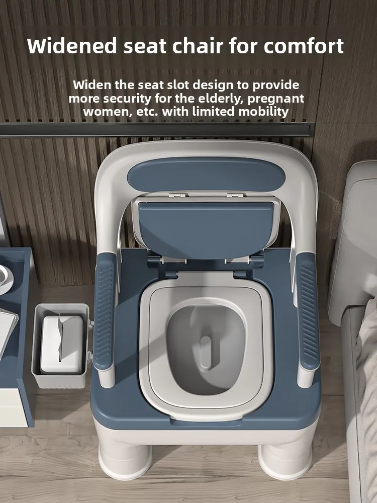 Портативное туалетное кресло для пожилых людей, съемный комод для внутреннего и домашнего использования