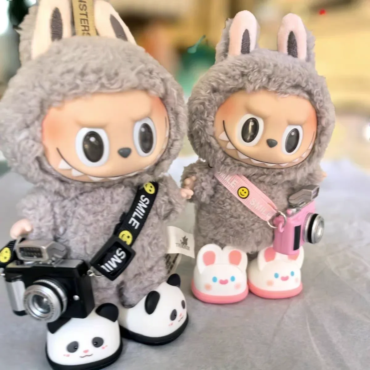 

17cm Labubu V2 V1 Doll Shoes Cartoon Slipper Shoes Casual Sandal Dolls Accessories DIY Doll Toys