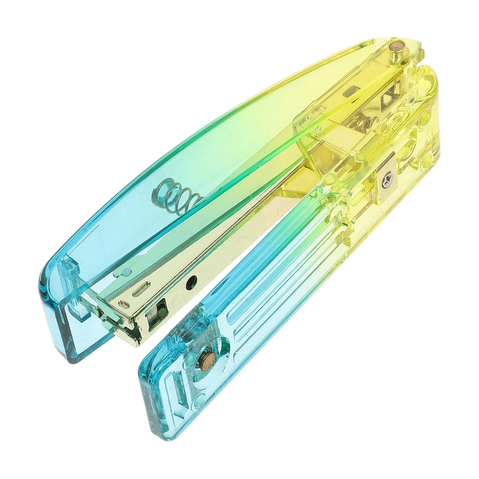 Blue Yellow Gradient Acrylic Desktop Office Large Capacity Hand Decorative Practical For Home Office Professional