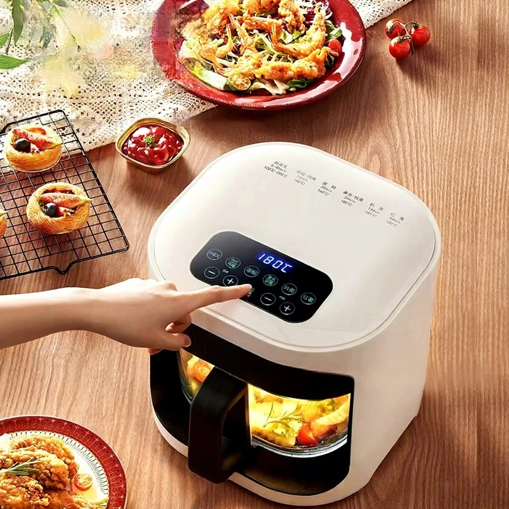 Air Fryer 8L Capacity Touch Control 1200W Home Official Flagship Store Multifunctional Steam Oven Integrated Fryer