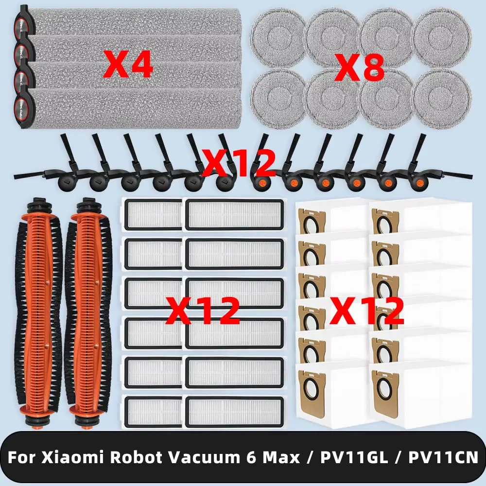 compatible-for-xiaomi-mijia-robot-vacuum-6-max-pv11gl-pv11cn-spare-parts-accessories-main-side-brush-mop-dust-bag-filter
