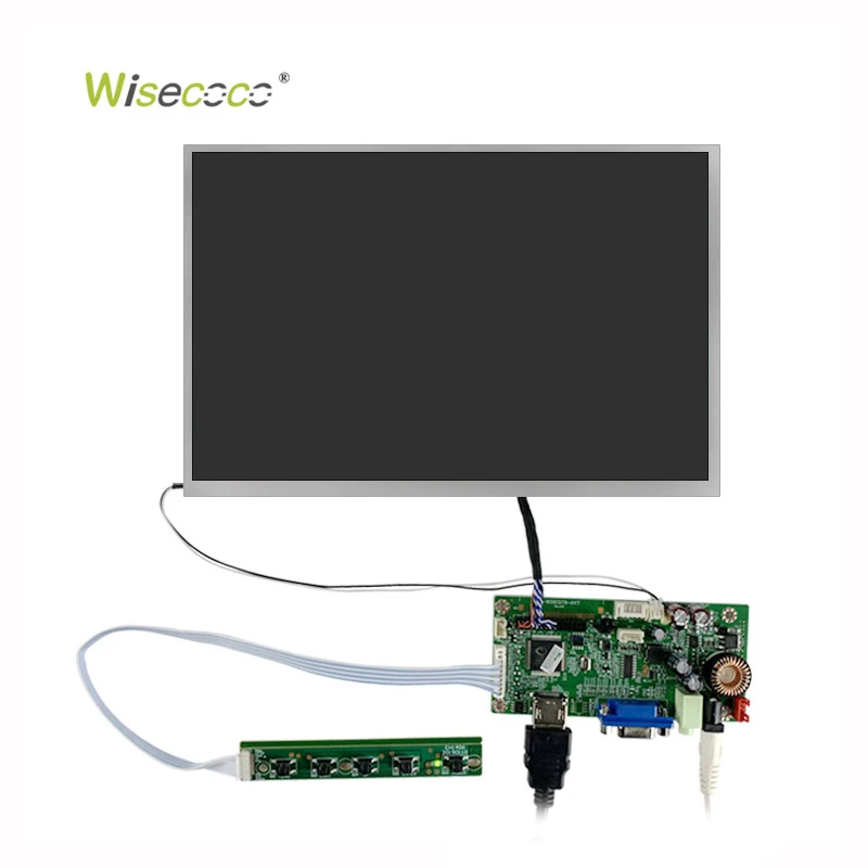 Wisecoco Wide Temperature High Brightness More Than 1200cd/m2 Ips 10.1 Inch 1280*800 Lcd Display Module