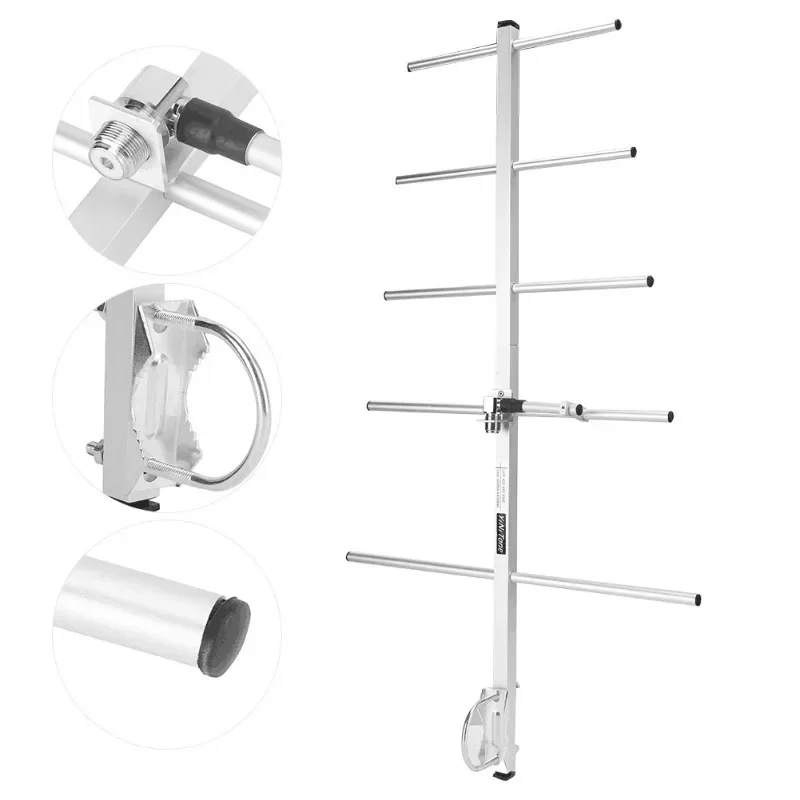 Antenne radio Yagi Uda, talkie perforée, connecteur femelle, gain élevé