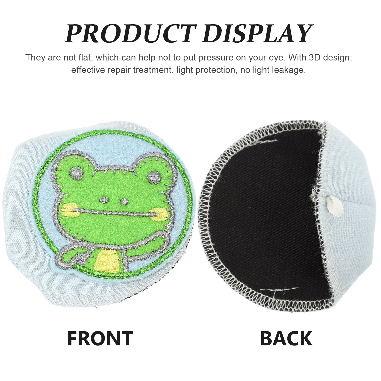 

Single Eye Patch for Glasses Amblyopia Cartoon 3D Light Blocking Breathable Eye Patch Blindfold Cover for