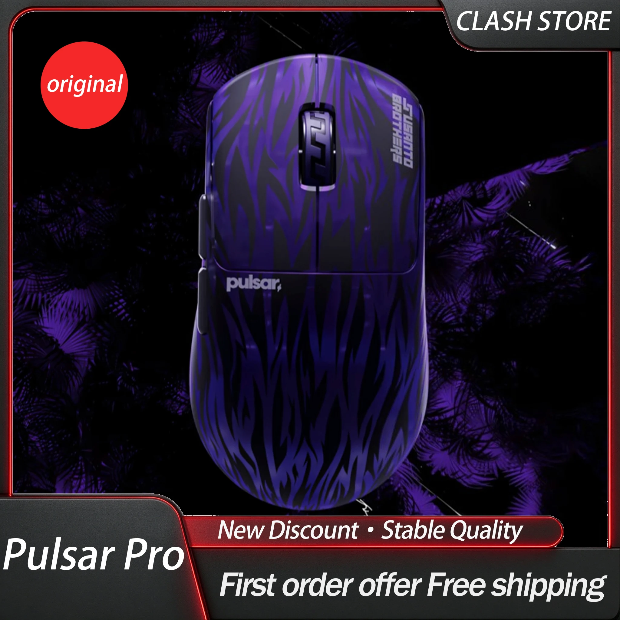 Pulsar Pro SUSANTO‑X2.0 Gaming Mouse Forsaken Xcc Co‑branded Upgraded XS‑2 PULSARXS-2 Sensor Gaming Mouse for Medium Large Hands