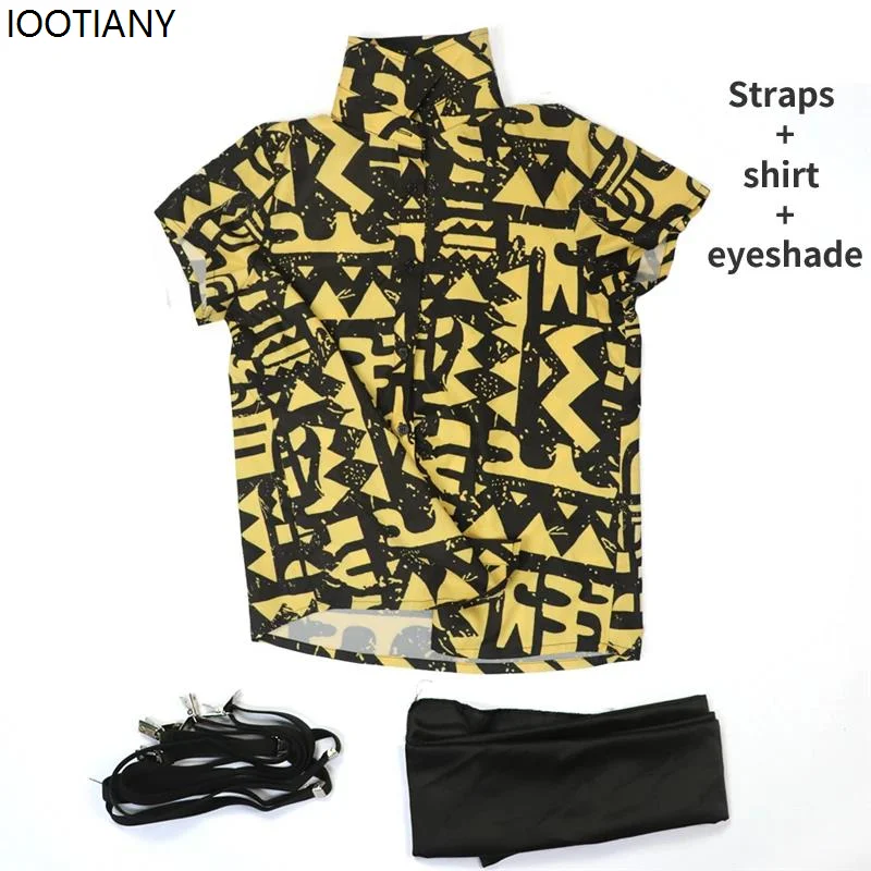 CosplaySeasonal Digital Print Short Sleeve Cosplay Costumes Shirt Carnival Party Girls Women Props Headwear Women Clothes For Ad