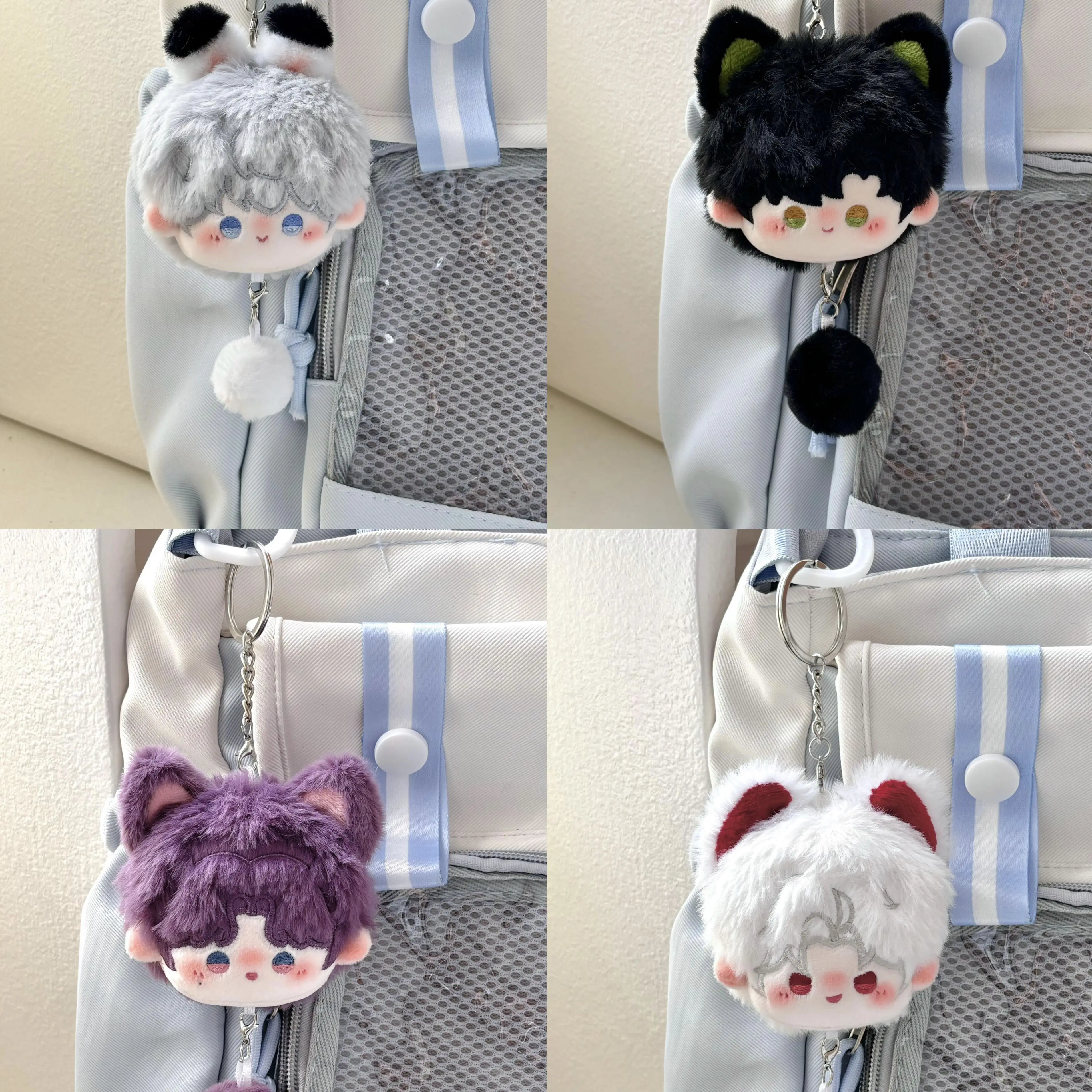 Anime Love and Deepsapce Rafayel Zayne Sylus Xavier cosplay Q-Version Cotton Doll rice dumpling Key Chain Tuanzi pendant Gift