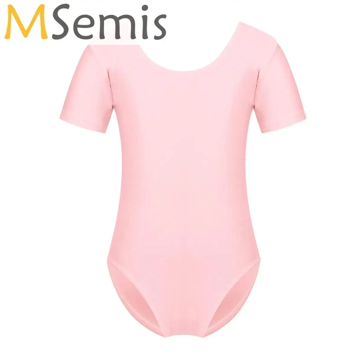 

Girls Team Basic Short Sleeve Ballet Dance Leotards Stretchy Gymnastics Bodysuit for Ballet Class Training Dancewear