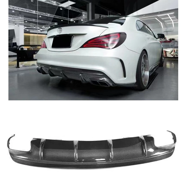 

AMG Style Carbon Fiber Rear Bumper Diffuser Fit for Benz CLA200 CLA250 W117 Sport CLA45 AMG 2014-2019