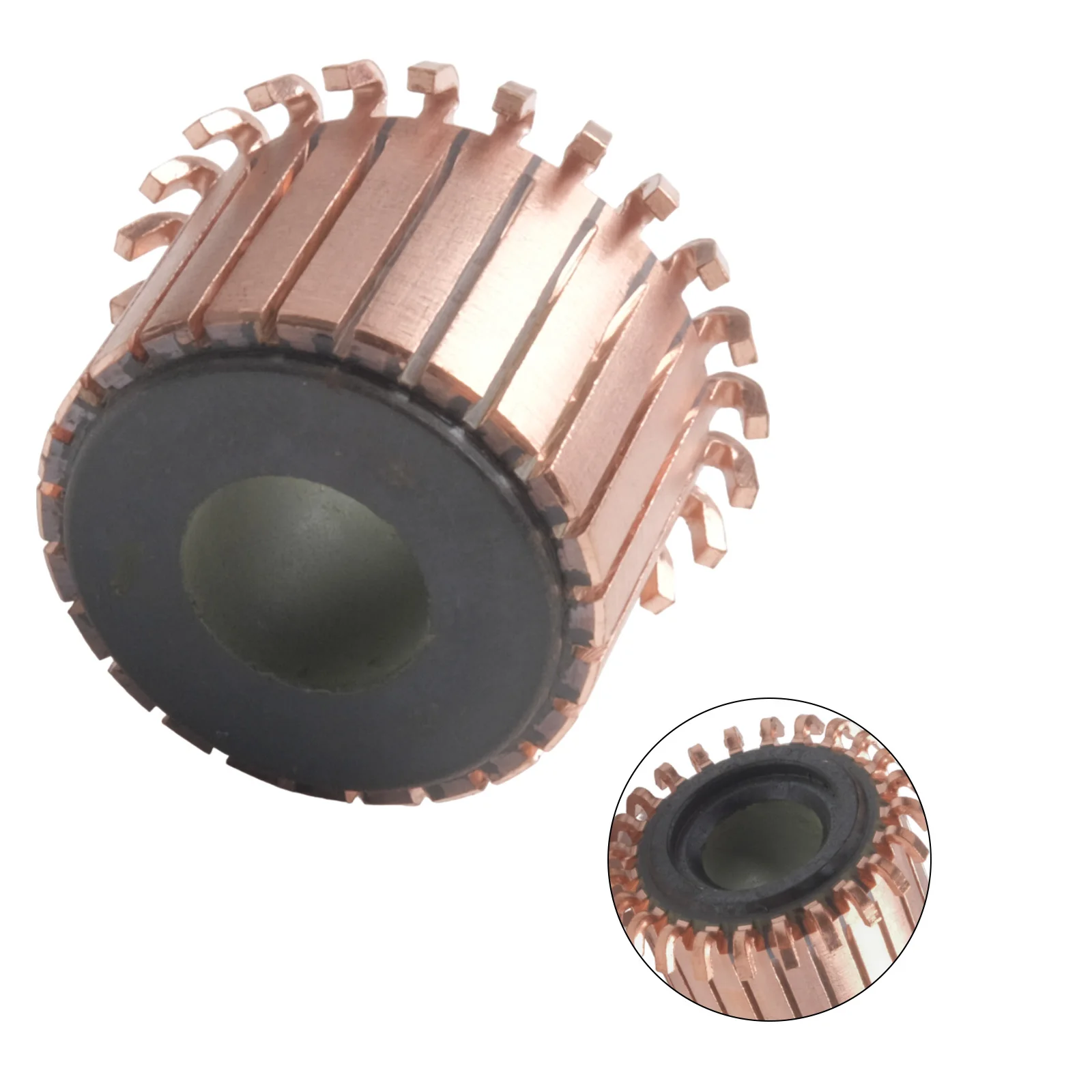 Copper Tone Motor Upgrades 24P Teeth Commutator Motor Commutator 23.5x10x17.2 Wear-Resistant Copper High-Speed Rotations