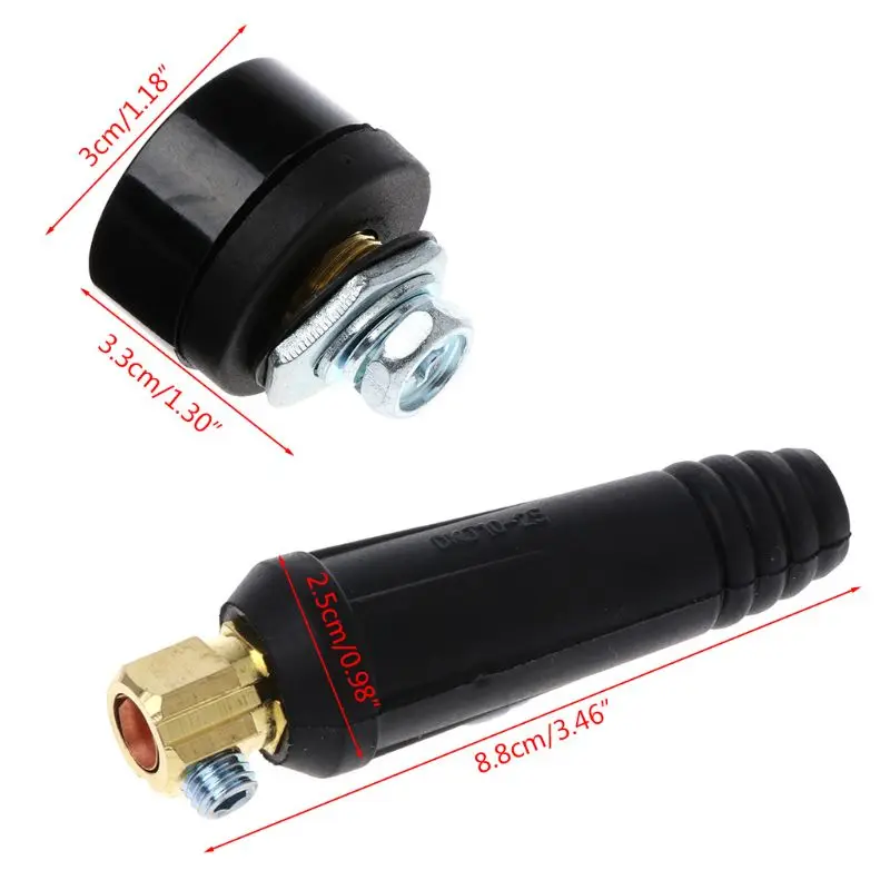 200A 10-25mm Rapid Fitting Female Male Connector European Electric Welding Machi