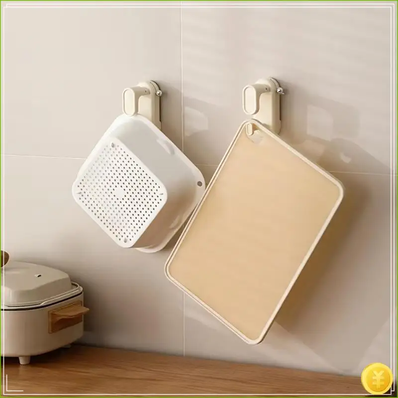 Suction Cup Washbasin Hook - Detachable, Adjustable Wall-Mounted Basin Rack For Bathroom & Kitchen Storage