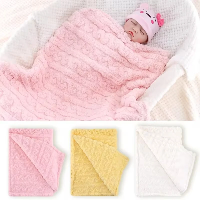 

100*150cm Solid Color Taffeta Baby Blanket Super Soft Newborn Swaddle Blanket Warm Lightweight and Comfortable Children Blanket