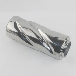 Universal modified Stainless steel exhaust pipe  Automobile Exhaust muffler Spiral exhaust pipe in the drum