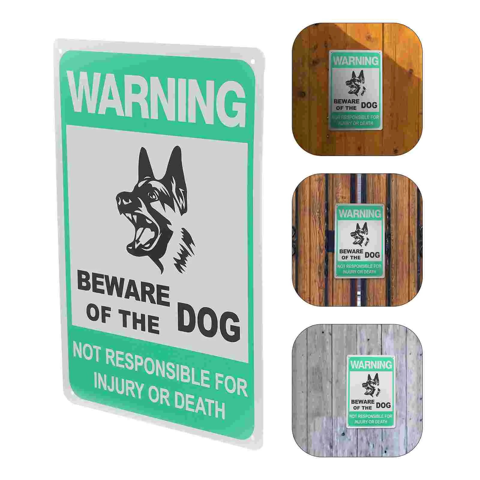 for Dog Sign Signs on Property No Trespassing Halloween Banner Indoor German Shepherd Mask The Fence Accessories