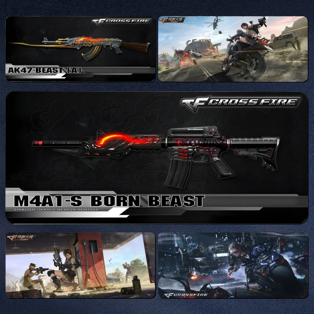 

Game C-CrossFire Mousepad Large Gaming Mouse Pad LockEdge Thickened Computer Keyboard Table Desk Mat