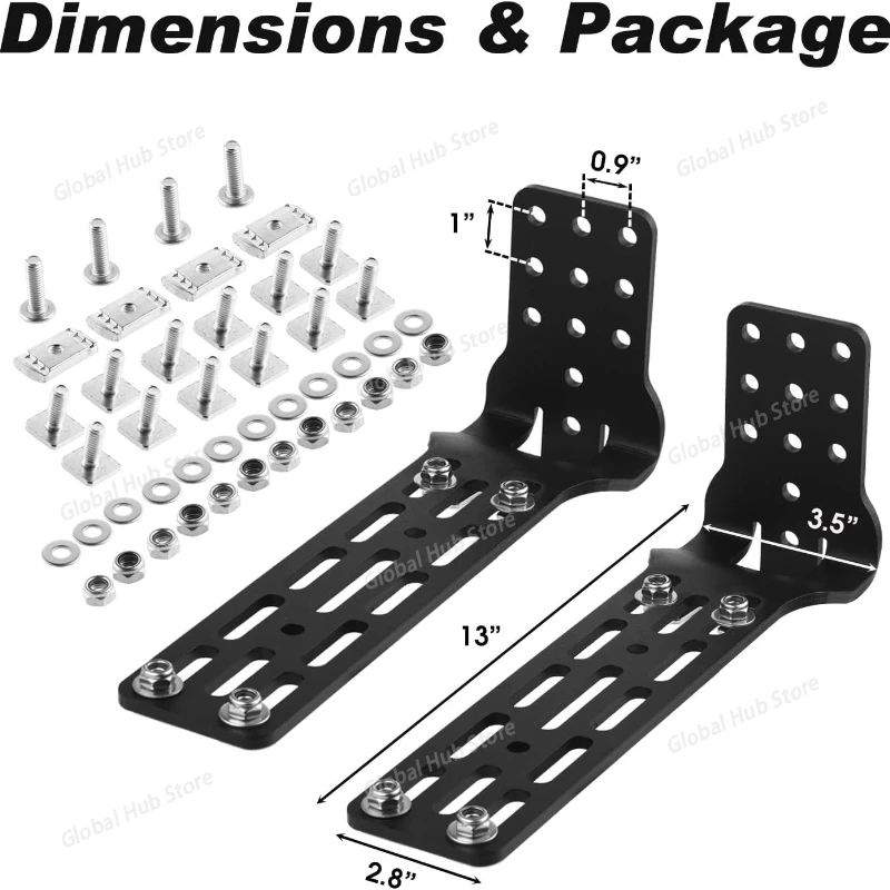 Car side tent side tent universal mounting bracket car canopy awning, crossbar roof basket fixing