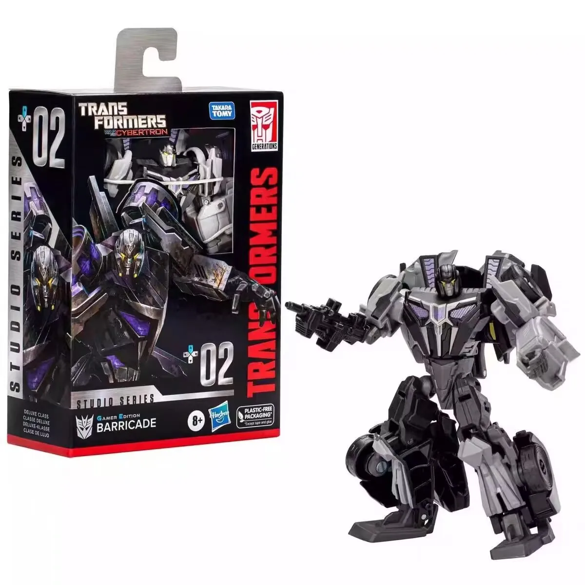 

Takara Tomy Hasbro Transformers Studio Series Gamer Edition GE02 Deluxe Barricade Фигурка Игрушечные украшения Фантастические фигурки