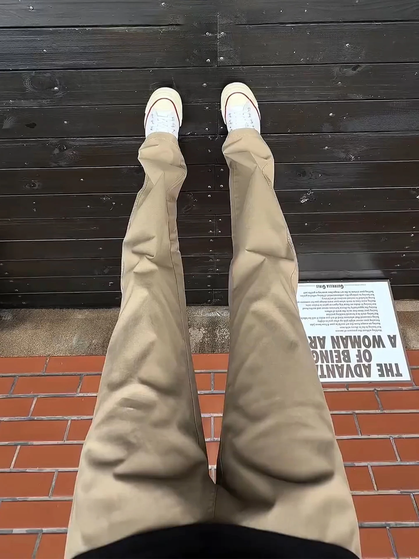 Khaki Slim Fit Casual Pants Men's Summer American Style High Waist Bell Bottoms Cleanfit Leisure Trousers Fashionable Urban Look