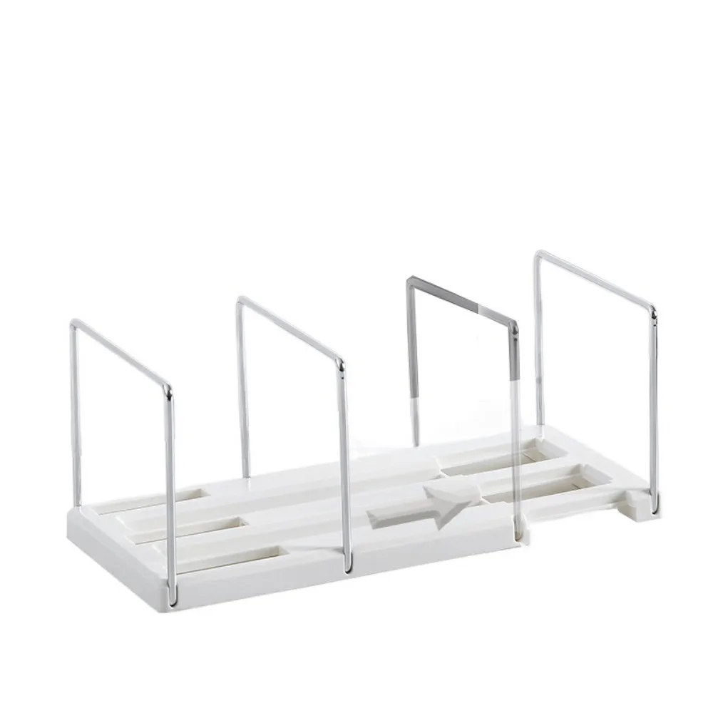 

Adjustable Retractable Bookends Non-slip 3 Compartments Desktop Bookshelf Wear-resistant Anti-drop Expandable Book Holder